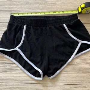 🖤😍 Black retro athletic Pac-Man 70s style short shorts vintage style